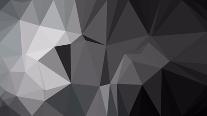Abstract Black and Grey Polygonal Triangular Background Vector Illustration
