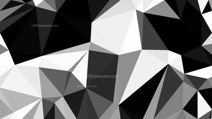 Abstract Black and Grey Polygon Background Graphic Design