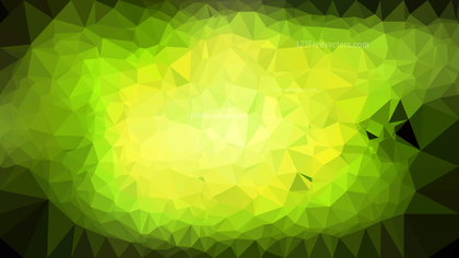 Black Green and Yellow Low Poly Abstract Background Illustrator