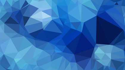 Abstract Blue Polygonal Triangular Background