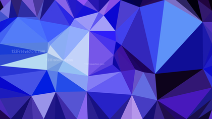 Abstract Blue and Purple Polygonal Triangular Background