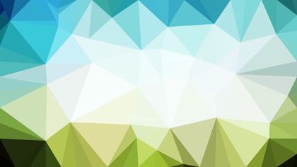 Blue Green and White Polygon Abstract Background