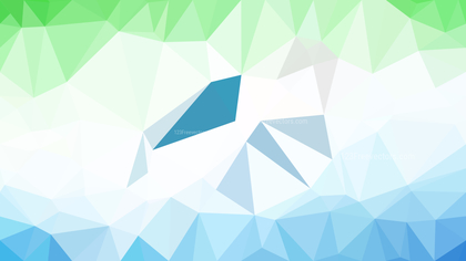 Blue Green and White Polygonal Abstract Background