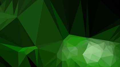 Cool Green Polygonal Abstract Background Vector Illustration
