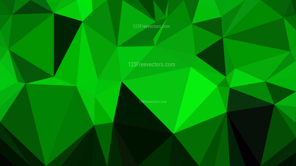 Abstract Cool Green Polygonal Background Template Vector Graphic