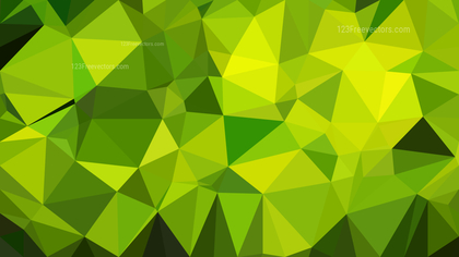 Abstract Green and Yellow Polygon Background