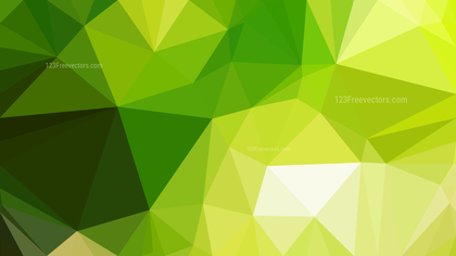 Abstract Green and Yellow Low Poly Background Design
