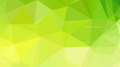 Green and Yellow Low Poly Abstract Background Design Illustrator