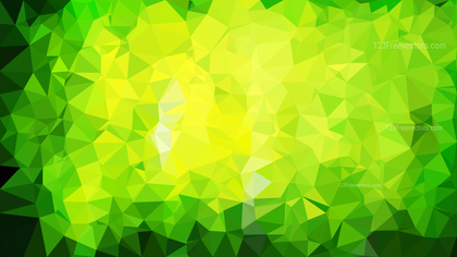 Green and Yellow Polygon Pattern Background Vector Art