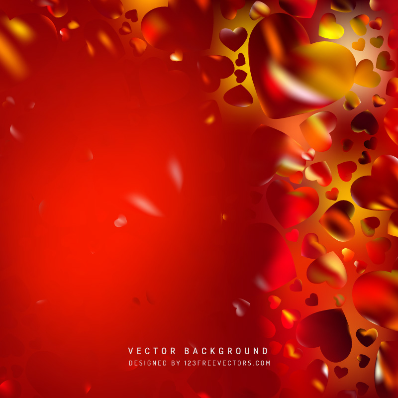 Red Loving Heart Valentine Background