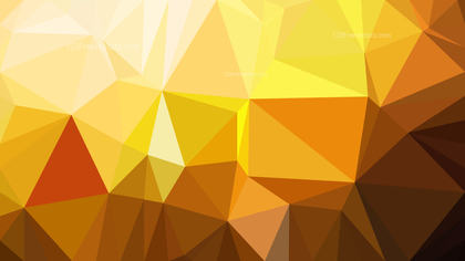 Abstract Orange and Yellow Low Poly Background Template Vector Graphic