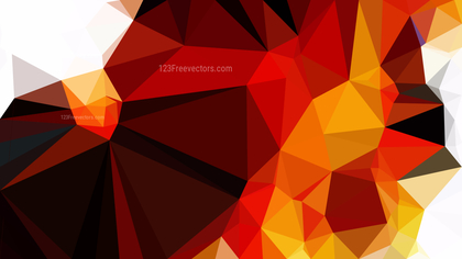 Orange Black and White Low Poly Abstract Background Design Vector