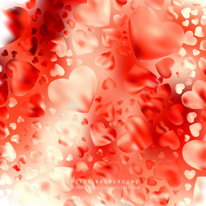 Abstract Red Love Heart Background