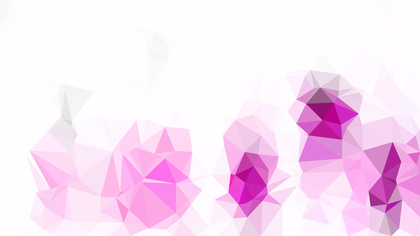 Pink and White Polygonal Abstract Background