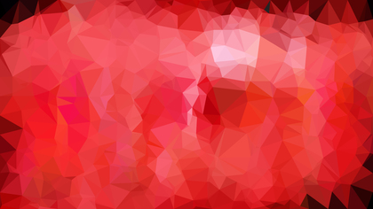 Abstract Red Low Poly Background Illustration