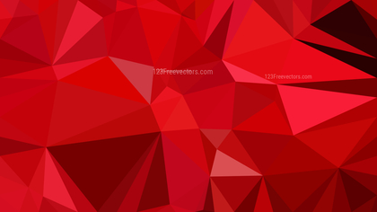 Abstract Red Polygonal Triangular Background Vector Illustration