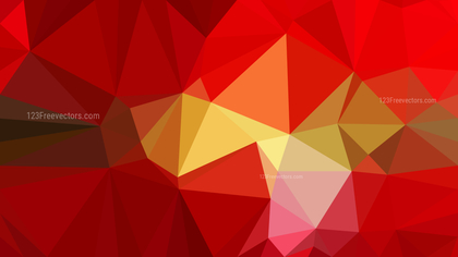 Red and Gold Polygonal Triangular Background