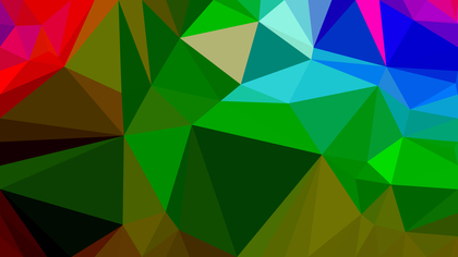 Red Green and Blue Polygon Background Vector