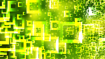 Abstract Green and Yellow Square Modern Background Vector Graphic