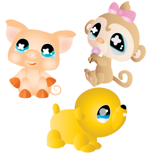 Free Vector Cartoon Animals