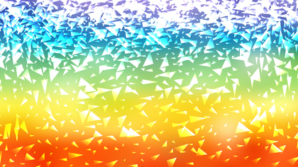 Abstract Red Yellow and Blue Triangle Background Vector Illustration