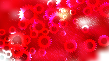 Red Floral Background Vector Image
