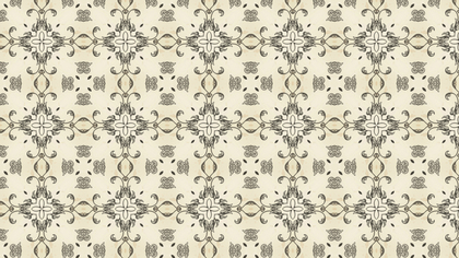 Beige Vintage Seamless Ornament Wallpaper Pattern Design Template