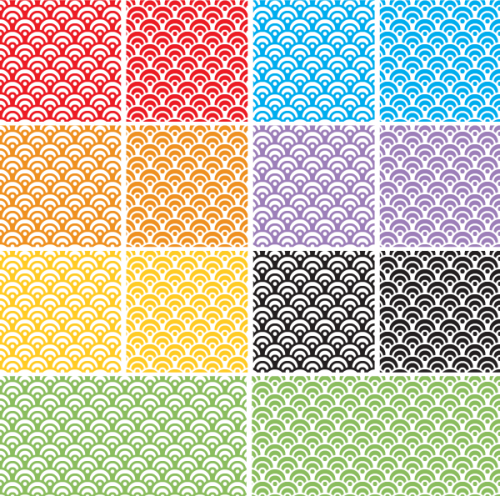 Dragon Scales Seamless Pattern Swatch for Adobe Illustrator