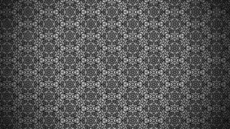 Black Vintage Seamless Ornamental Pattern Background