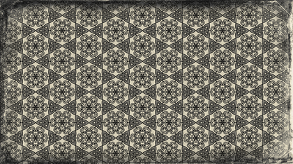 Black and Brown Vintage Seamless Ornament Background Pattern Graphic