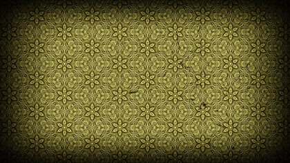 Black and Gold Ornamental Vintage Background Pattern