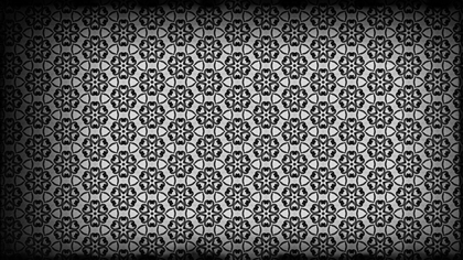 Black and Gray Vintage Floral Seamless Pattern Background Graphic