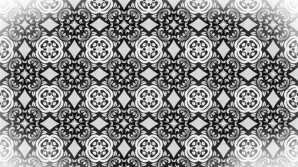Black and White Seamless Geometric Ornament Background Pattern Design Template