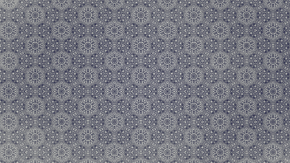 Blue and Grey Vintage Decorative Floral Ornament Wallpaper Pattern Image