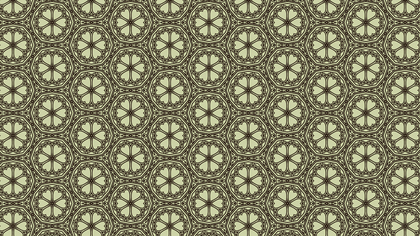 Brown Vintage Decorative Floral Seamless Pattern Wallpaper Design