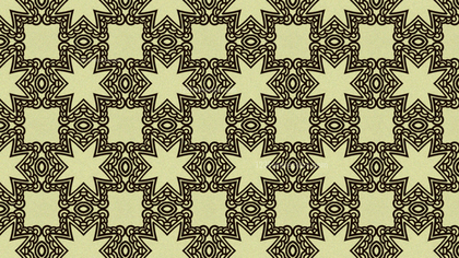 Brown Vintage Ornamental Pattern Wallpaper