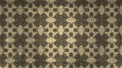 Brown Vintage Ornamental Pattern Background