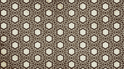 Brown Vintage Floral Ornament Wallpaper Pattern Graphic