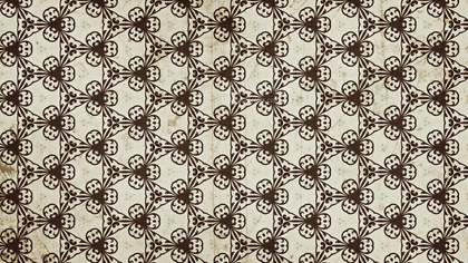 Brown Vintage Seamless Floral Wallpaper Pattern
