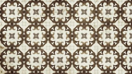 Brown Vintage Seamless Ornament Wallpaper Pattern Design Template