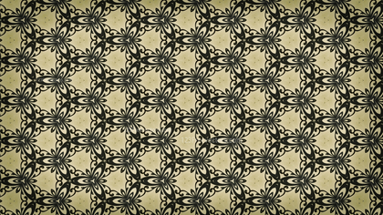 Brown and Green Ornamental Vintage Background Pattern