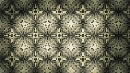 Brown and Green Vintage Seamless Floral Background Pattern