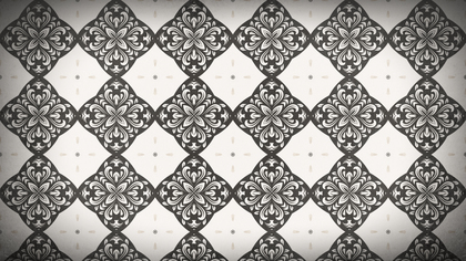 Brown and White Seamless Floral Background Pattern