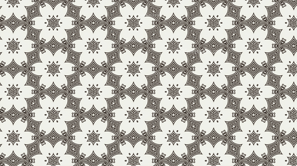 Brown and White Vintage Decorative Ornament Wallpaper Pattern