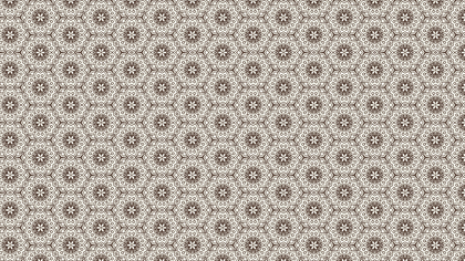 Brown and White Vintage Seamless Floral Wallpaper Pattern