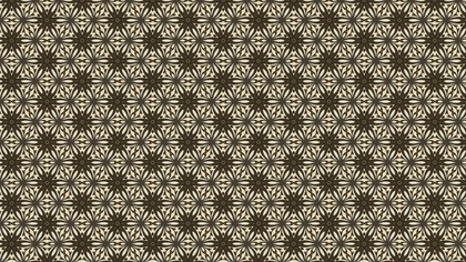 Dark Brown Vintage Floral Pattern Background