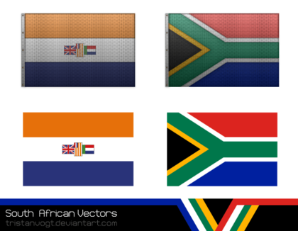 South African Flag Vector