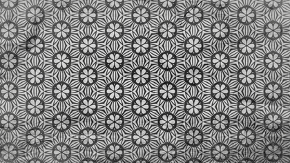 Seamless Floral Geometric Pattern Wallpaper