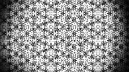 Dark Grey Decorative Seamless Pattern Background