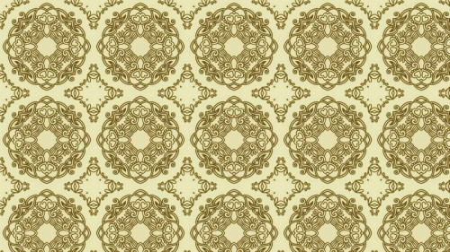 Earth Yellow Color Vintage Ornament Background Pattern Image